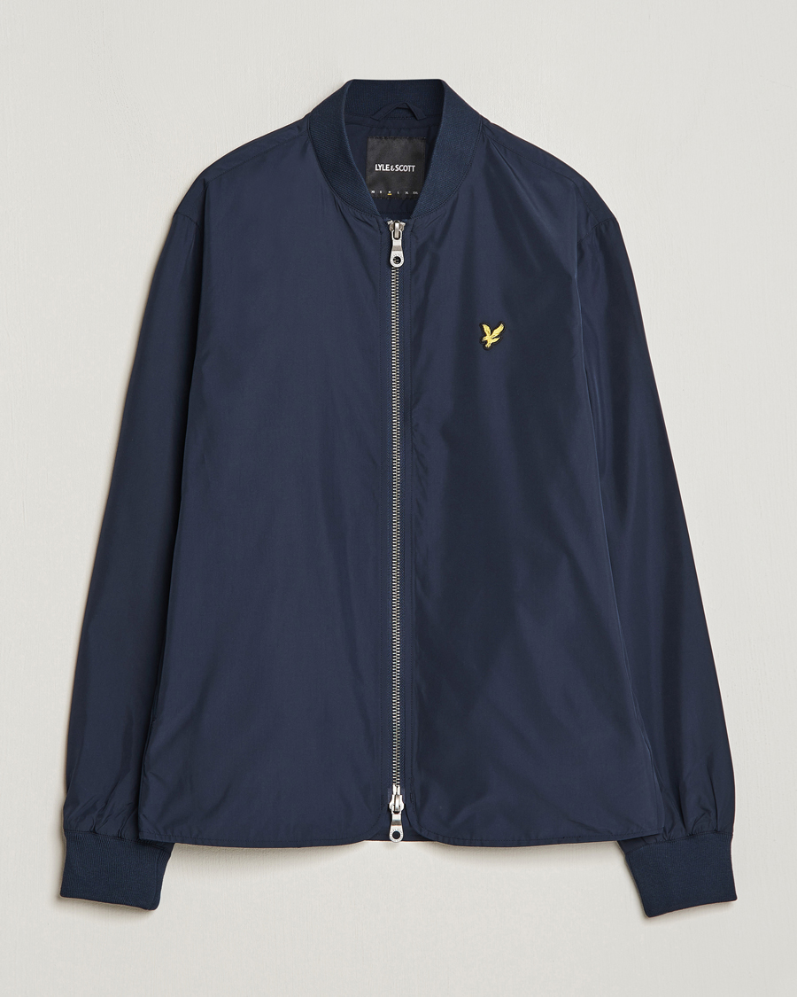 Homme | Manteaux Et Vestes | Lyle & Scott | Nylon Bomber Jacket Dark Navy