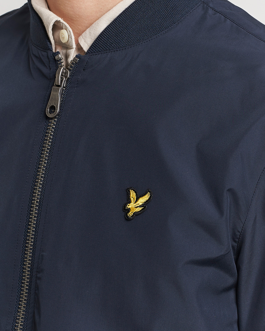 Homme | Manteaux Et Vestes | Lyle & Scott | Nylon Bomber Jacket Dark Navy