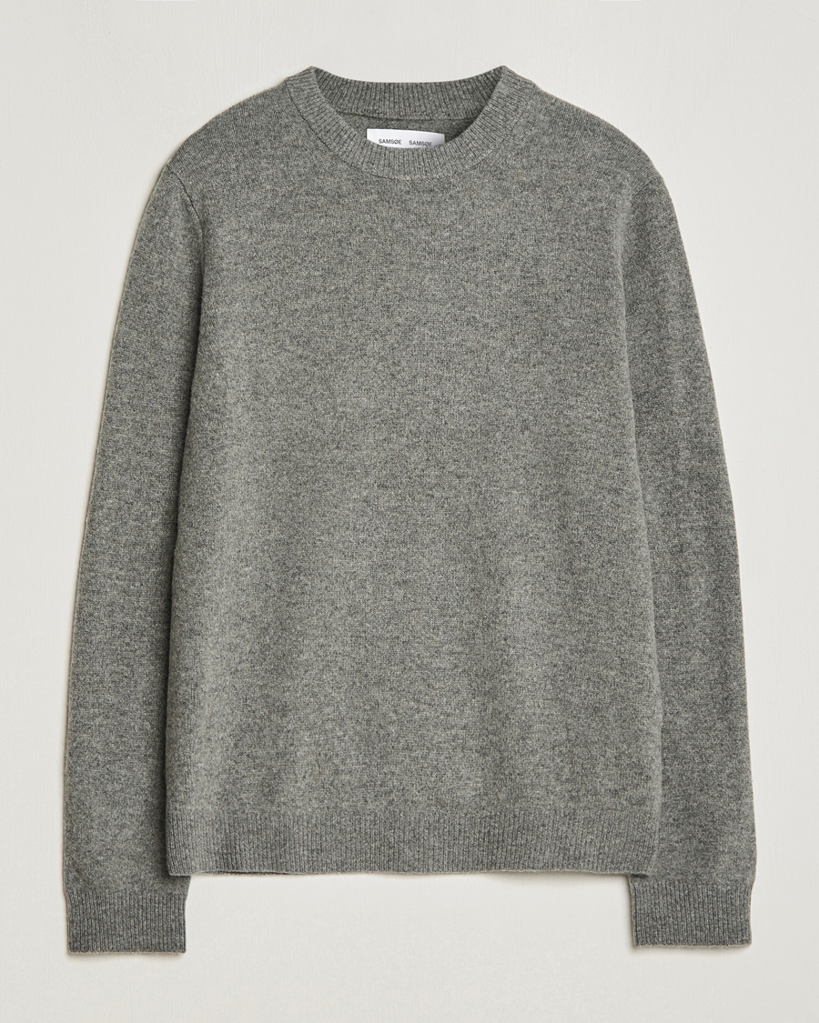 Homme | Pulls Et Tricots | Samsøe Samsøe | Isak Crew Neck Dark Grey
