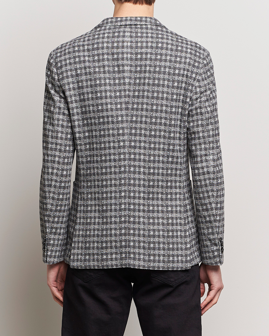 Homme | Blazers | BOSS BLACK | Hanry Checked Jersey Blazer Silver
