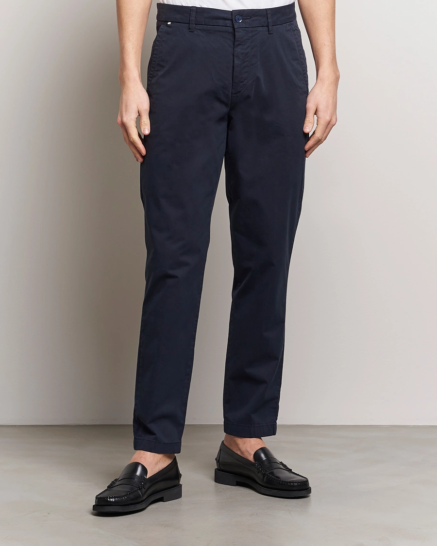 Homme | Pantalons | BOSS BLACK | Kaiton Cotton Pants Dark Blue