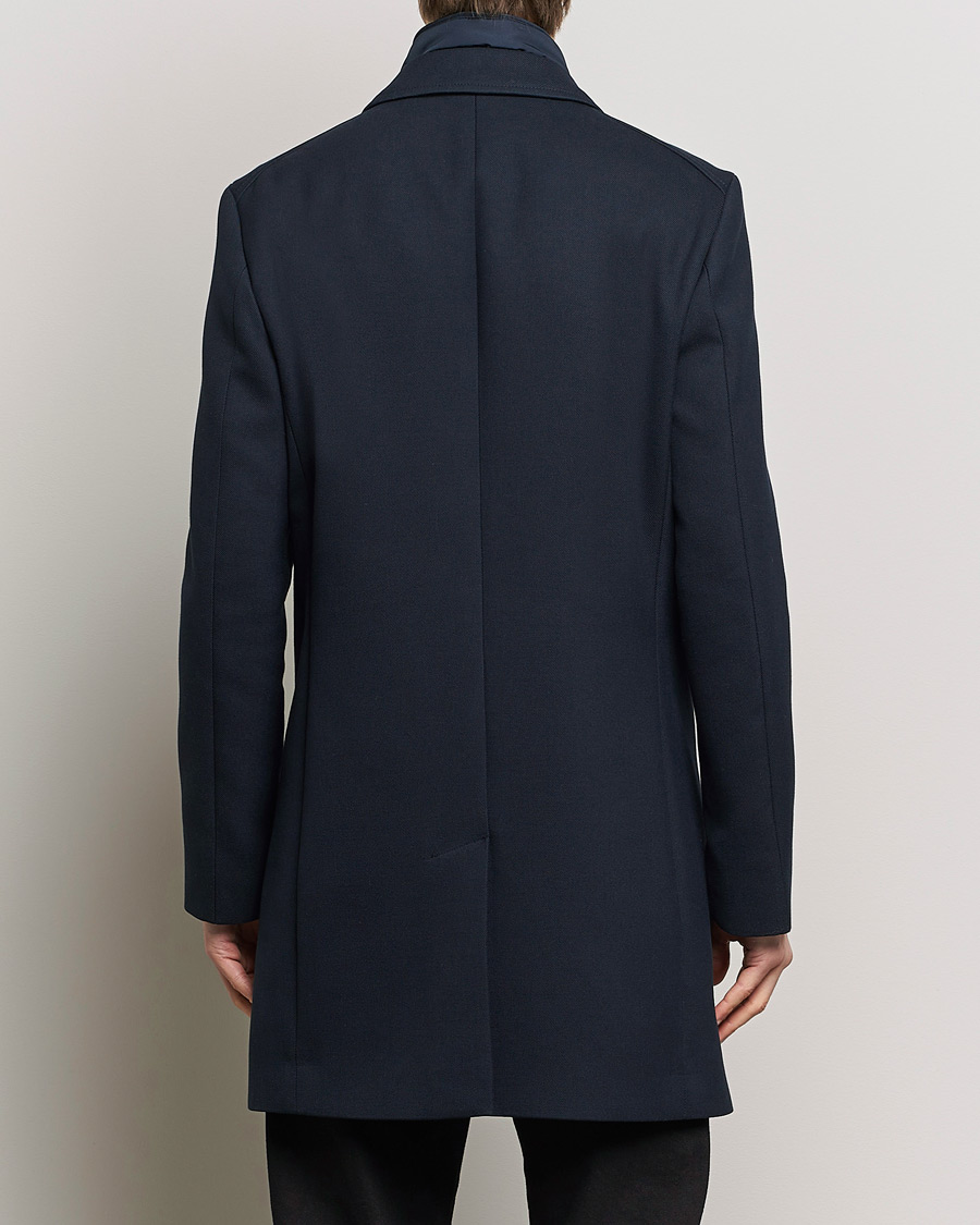 Homme | Manteaux Et Vestes | BOSS BLACK | Hyde Cotton Coat Dark Blue