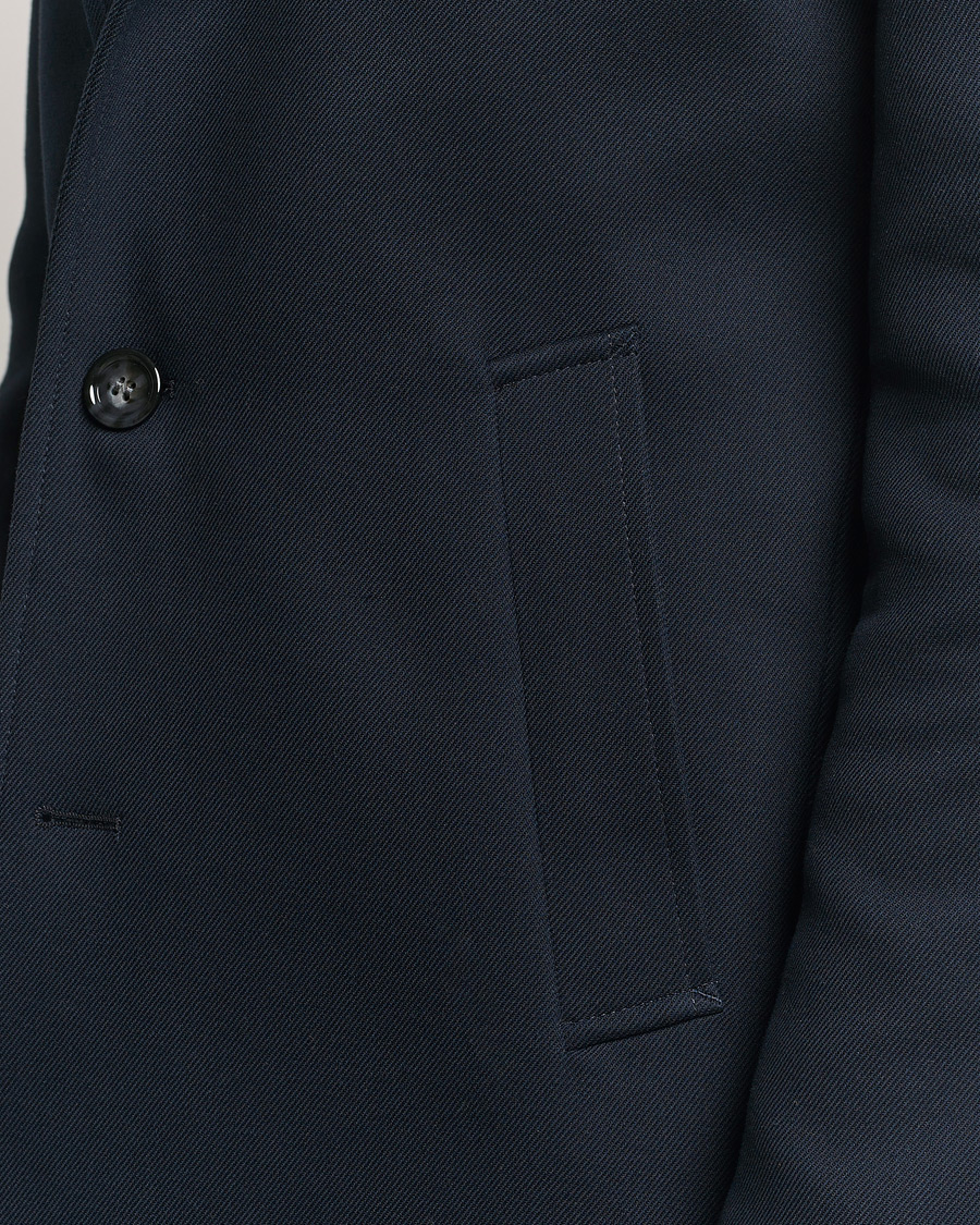 Homme | Manteaux Et Vestes | BOSS BLACK | Hyde Cotton Coat Dark Blue