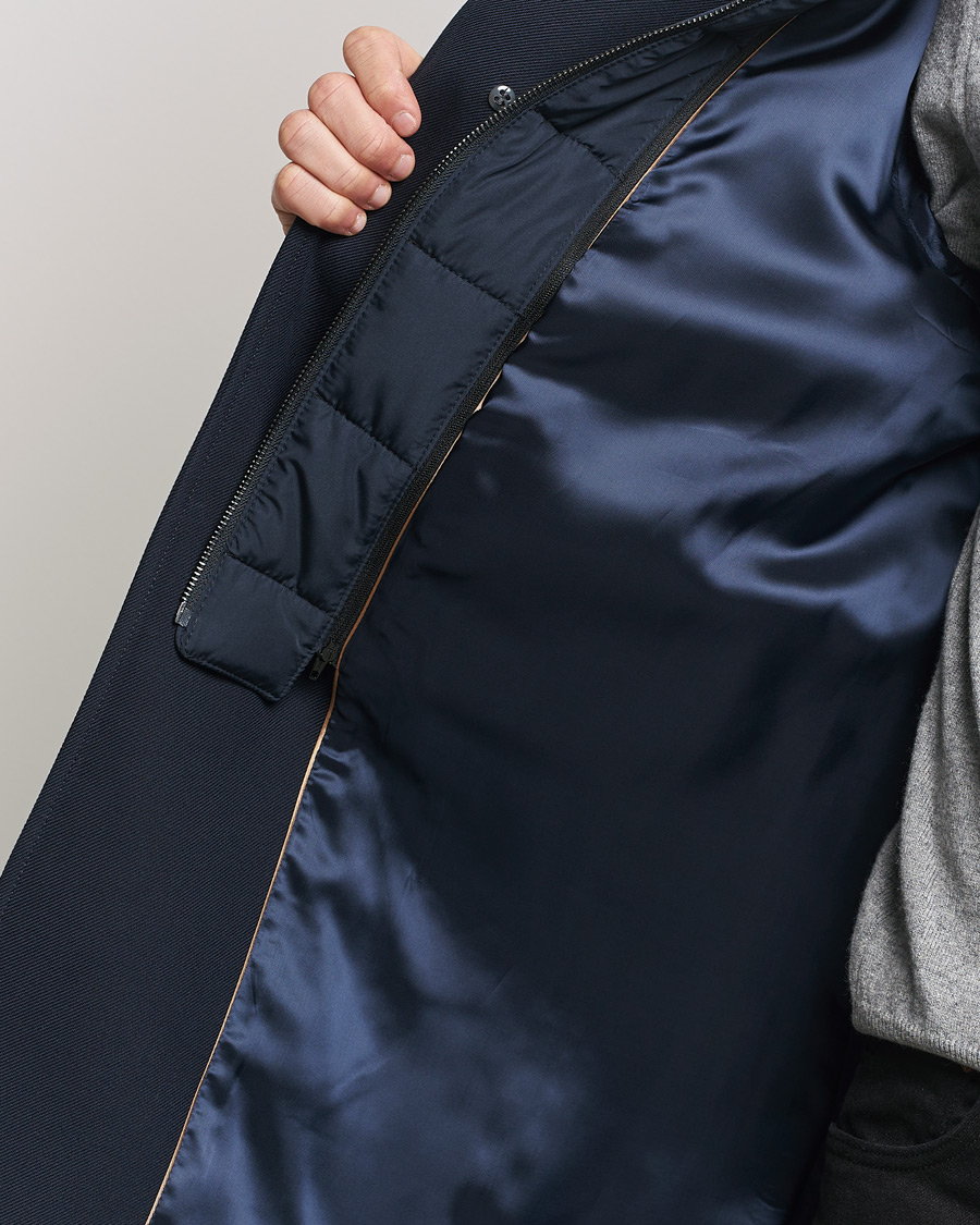 Homme | Manteaux Et Vestes | BOSS BLACK | Hyde Cotton Coat Dark Blue