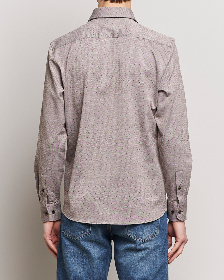 Homme | Chemises | BOSS BLACK | Hal Cotton Jersey Shirt Open Brown