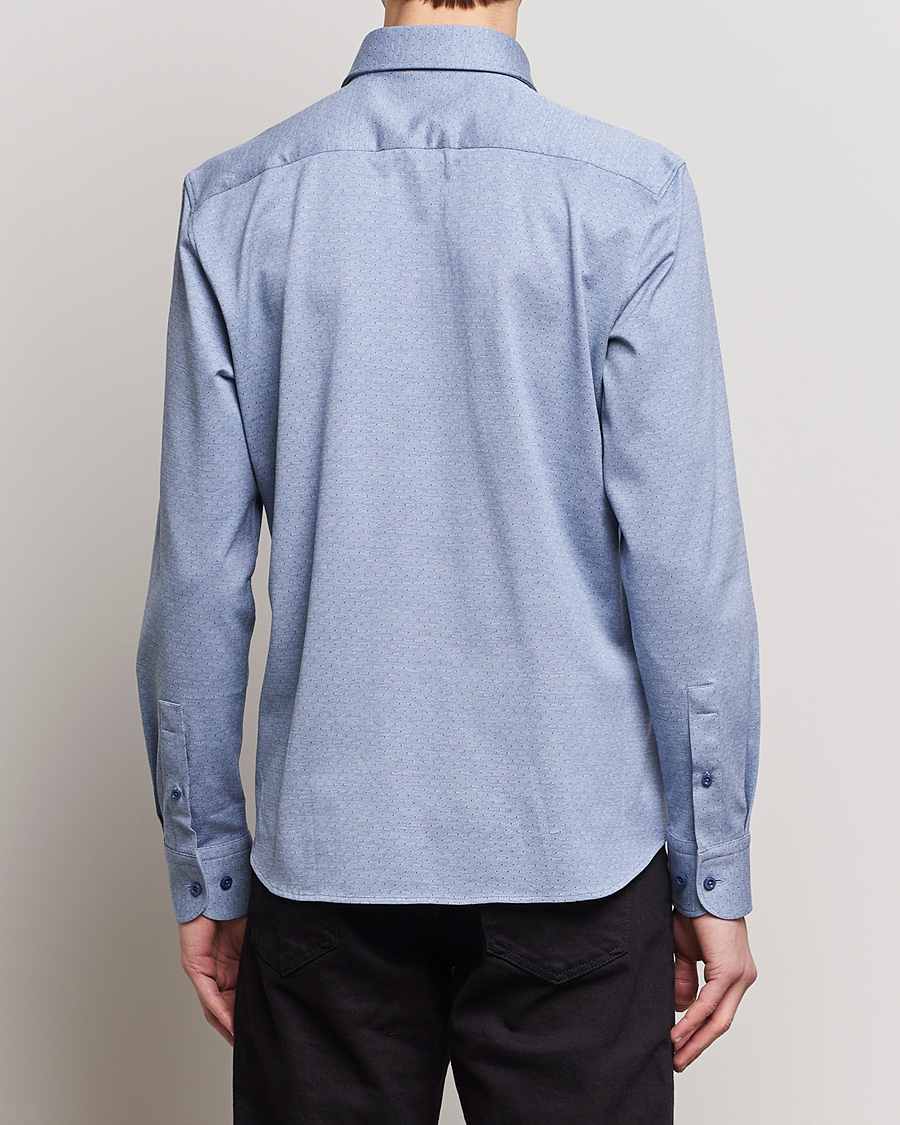 Homme | Chemises | BOSS BLACK | Hal Cotton Jersey Shirt Open Blue