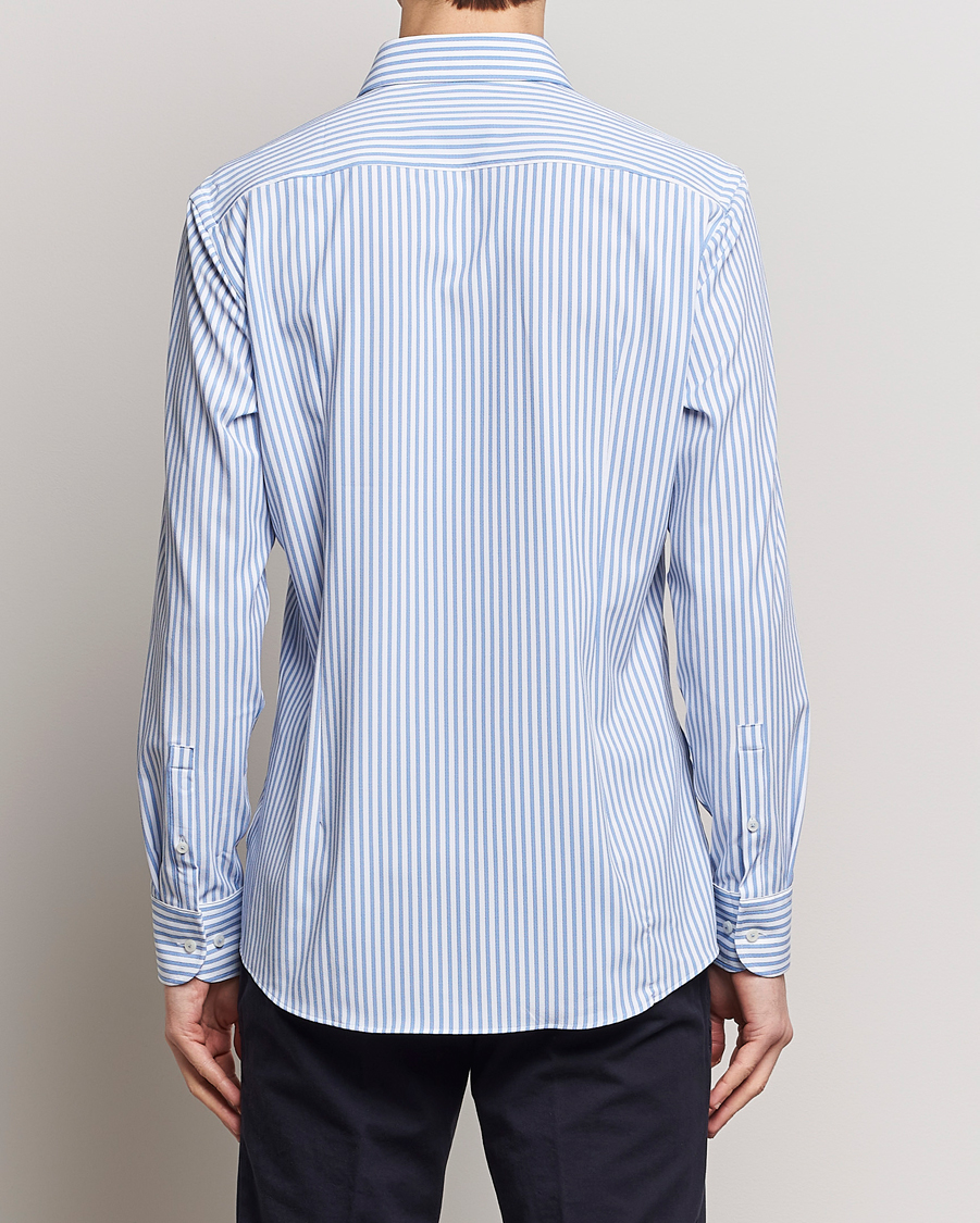 Homme | Chemises | BOSS BLACK | Hank 4-Way Stretch Striped Shirt Light Blue