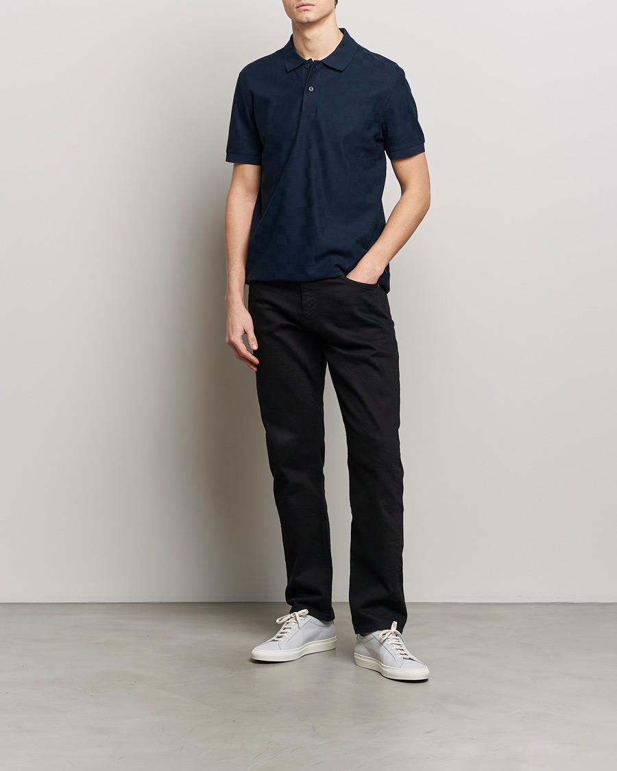 Homme | Polos | BOSS BLACK | Porsche Parlay Jersey Piké Dark Blue