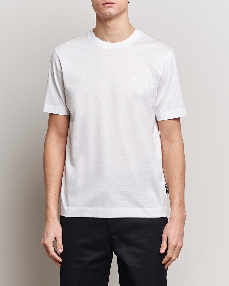 Homme | T-shirts À Manches Courtes | BOSS BLACK | Porsche Thompson T-Shirt White