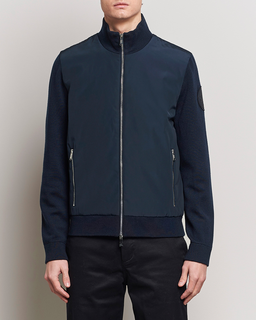 Homme | Manteaux Et Vestes | BOSS BLACK | Porsche Papillon Hybrid Jacket Dark Blue