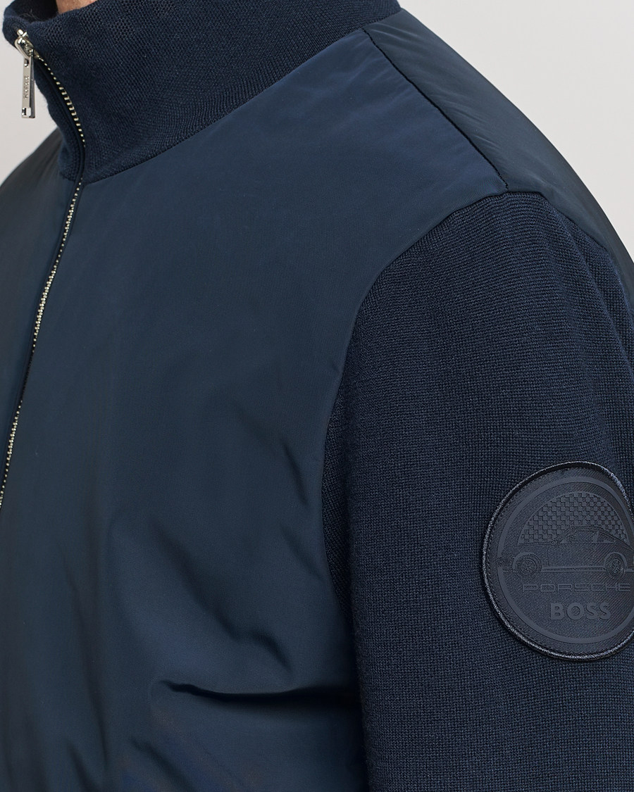 Homme | Manteaux Et Vestes | BOSS BLACK | Porsche Papillon Hybrid Jacket Dark Blue