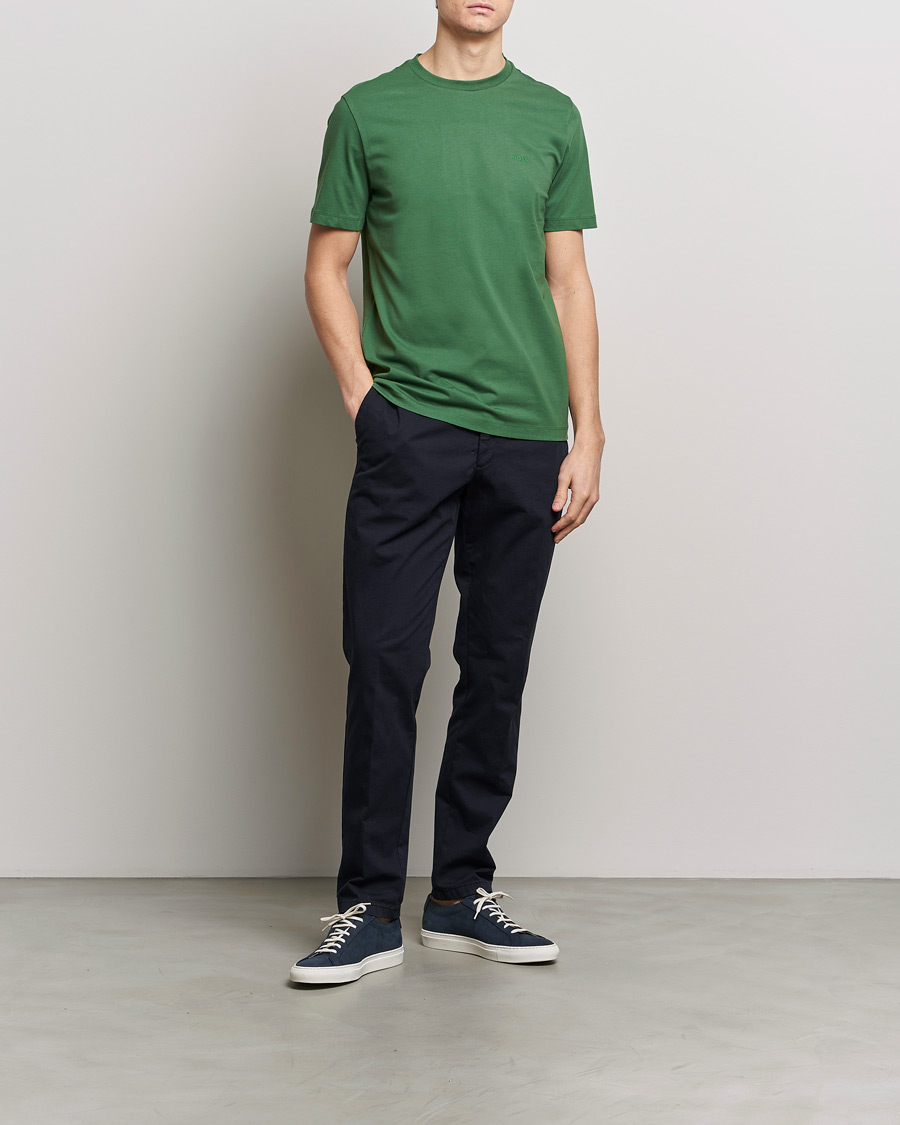 Homme | T-shirts | BOSS BLACK | Thompson Crew Neck T-Shirt Open Green