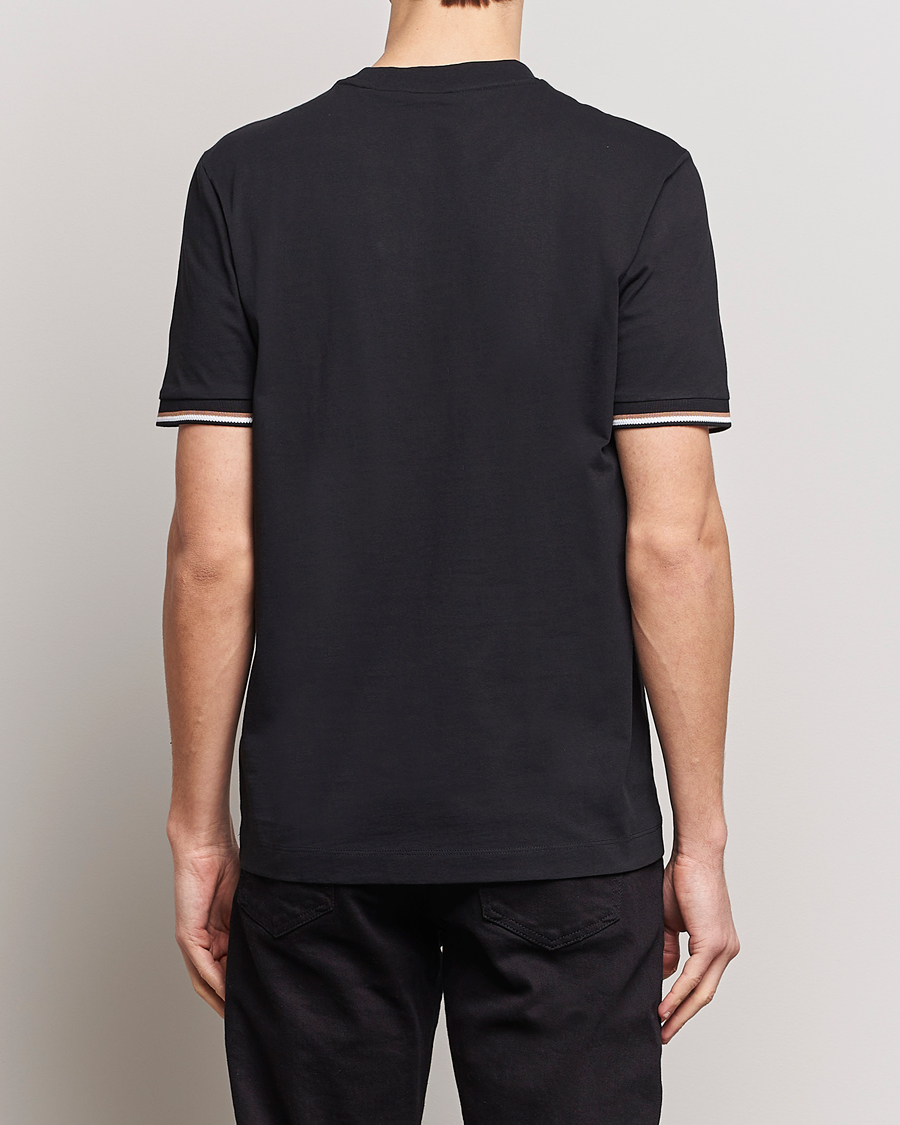 Homme | T-shirts | BOSS BLACK | Thompson Tipped Crew Neck T-Shirt Black
