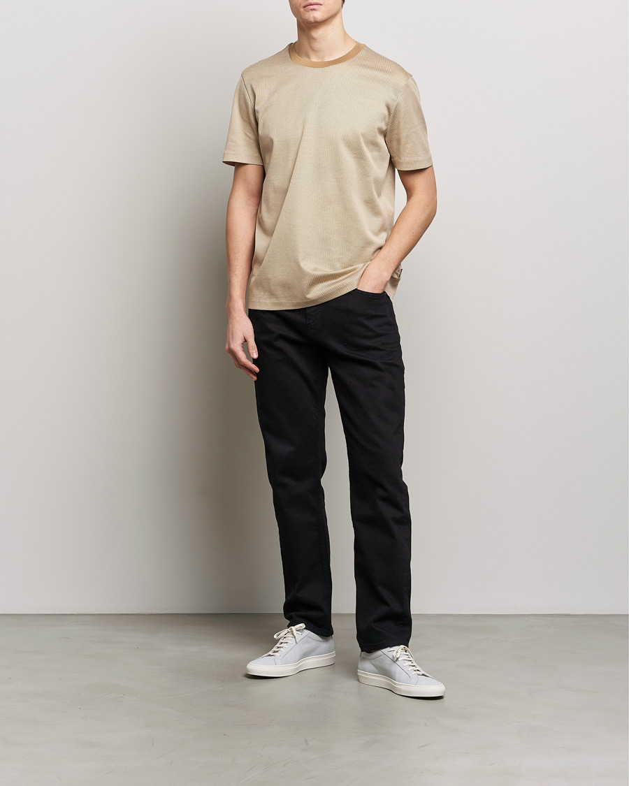 Homme | T-shirts | BOSS BLACK | Tiburt Crew Neck T-Shirt Medium Beige