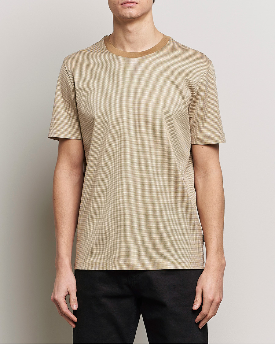 Homme | T-shirts À Manches Courtes | BOSS BLACK | Tiburt Crew Neck T-Shirt Medium Beige