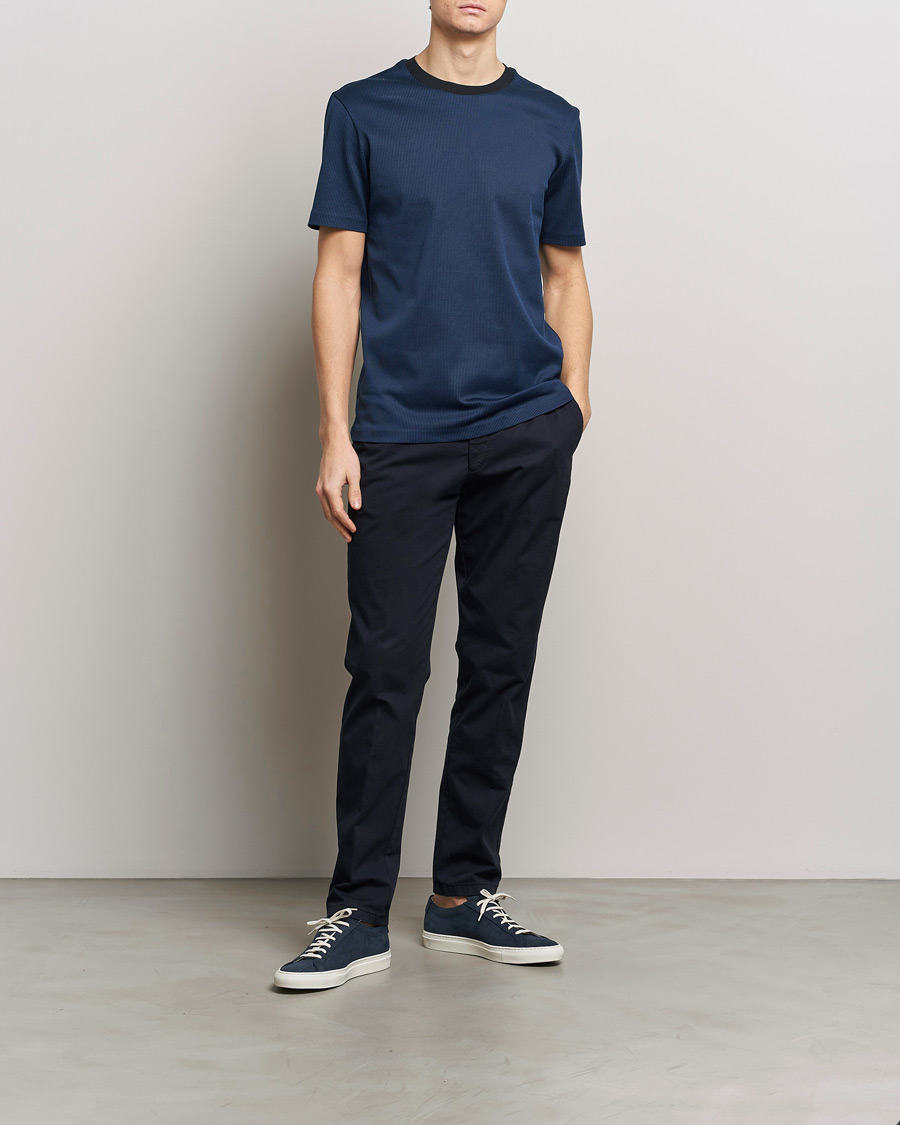 Homme | T-shirts | BOSS BLACK | Tiburt Crew Neck T-Shirt Dark Blue