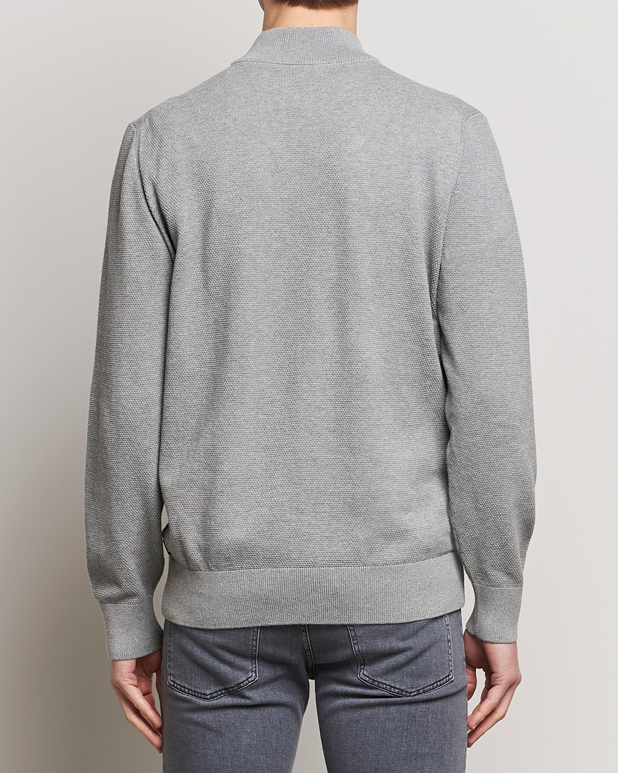 Homme | Pulls Et Tricots | BOSS BLACK | Ebrando Knitted Half-Zip Silver