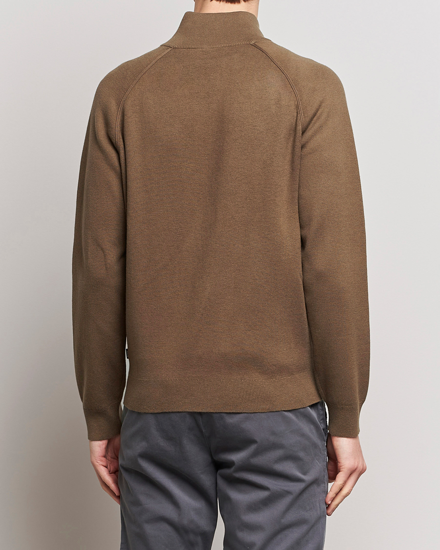 Homme | Pulls Et Tricots | BOSS BLACK | Perrone Knitted Full-Zip Open Brown