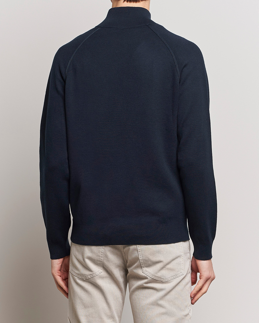 Homme | Pulls Et Tricots | BOSS BLACK | Perrone Knitted Full-Zip Dark Blue