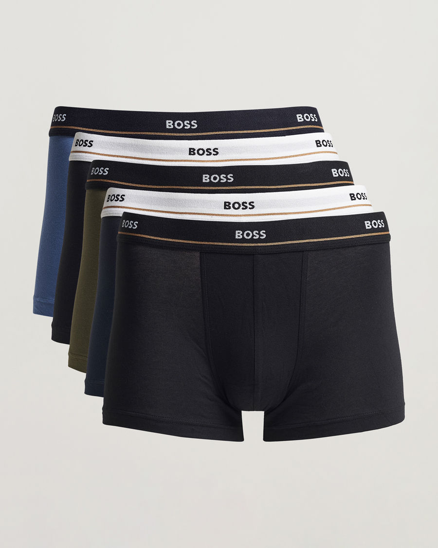 Homme | Sous-Vêtements Et Chaussettes | BOSS BLACK | 5-Pack Trunk Black/Blue/Green