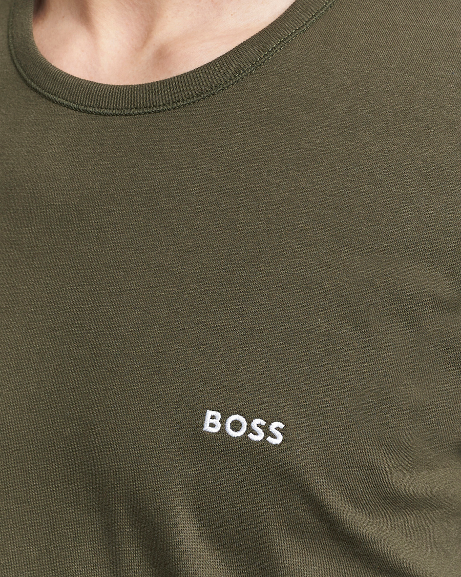 Homme | T-shirts | BOSS BLACK | 3-Pack Crew Neck T-Shirt Black/Blue/Green