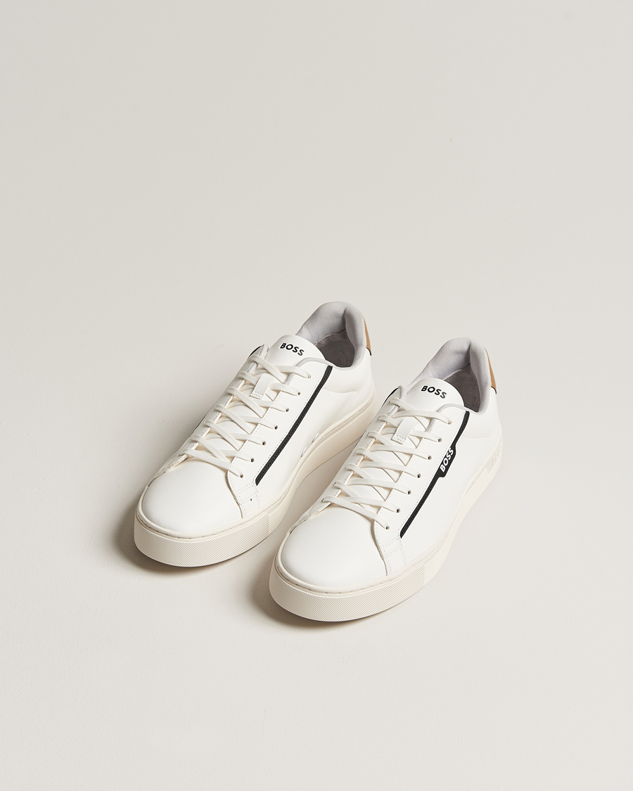 Homme |  | BOSS BLACK | Rhys Tenn Sneaker Open White