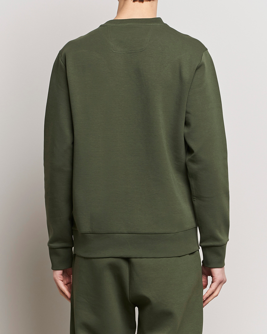 Homme | Pulls Et Tricots | BOSS GREEN | Salbo Logo Sweatshirt Open Green