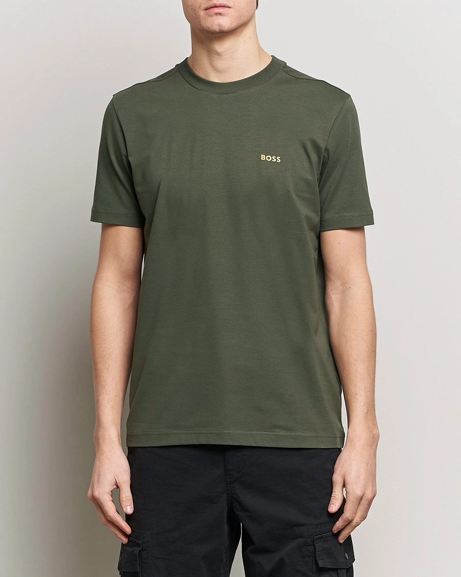 Homme |  | BOSS GREEN | Crew Neck T-Shirt Open Green