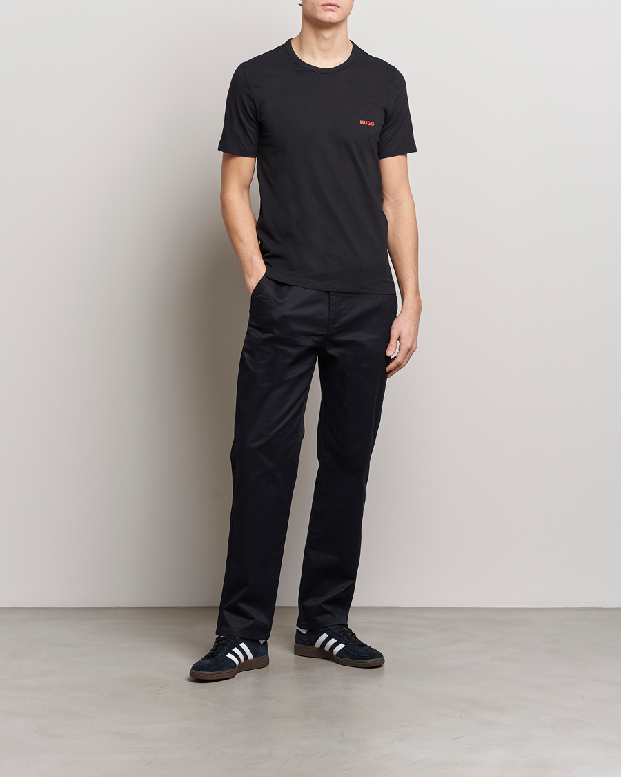 Homme | T-shirts | HUGO | 3-Pack Logo Crew Neck T-Shirt Black/Red/White