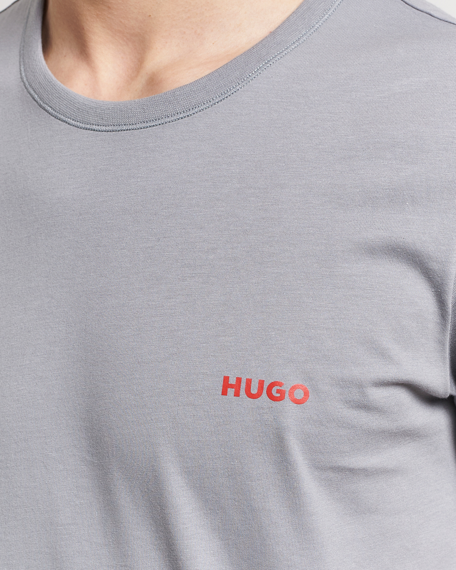 Homme | T-shirts | HUGO | 3-Pack Logo Crew Neck T-Shirt Green/Navy/Grey