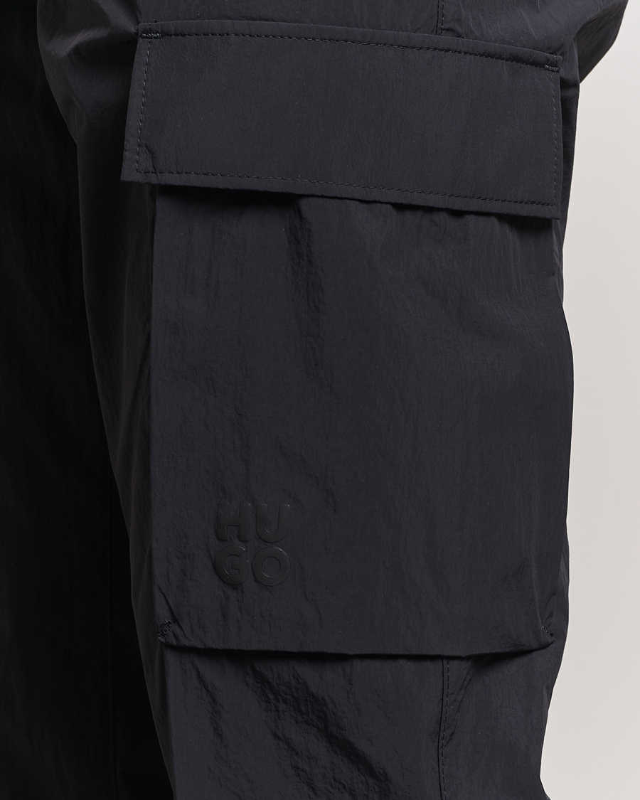 Homme | Pantalons | HUGO | Gero Nylon Cargo Pants Black