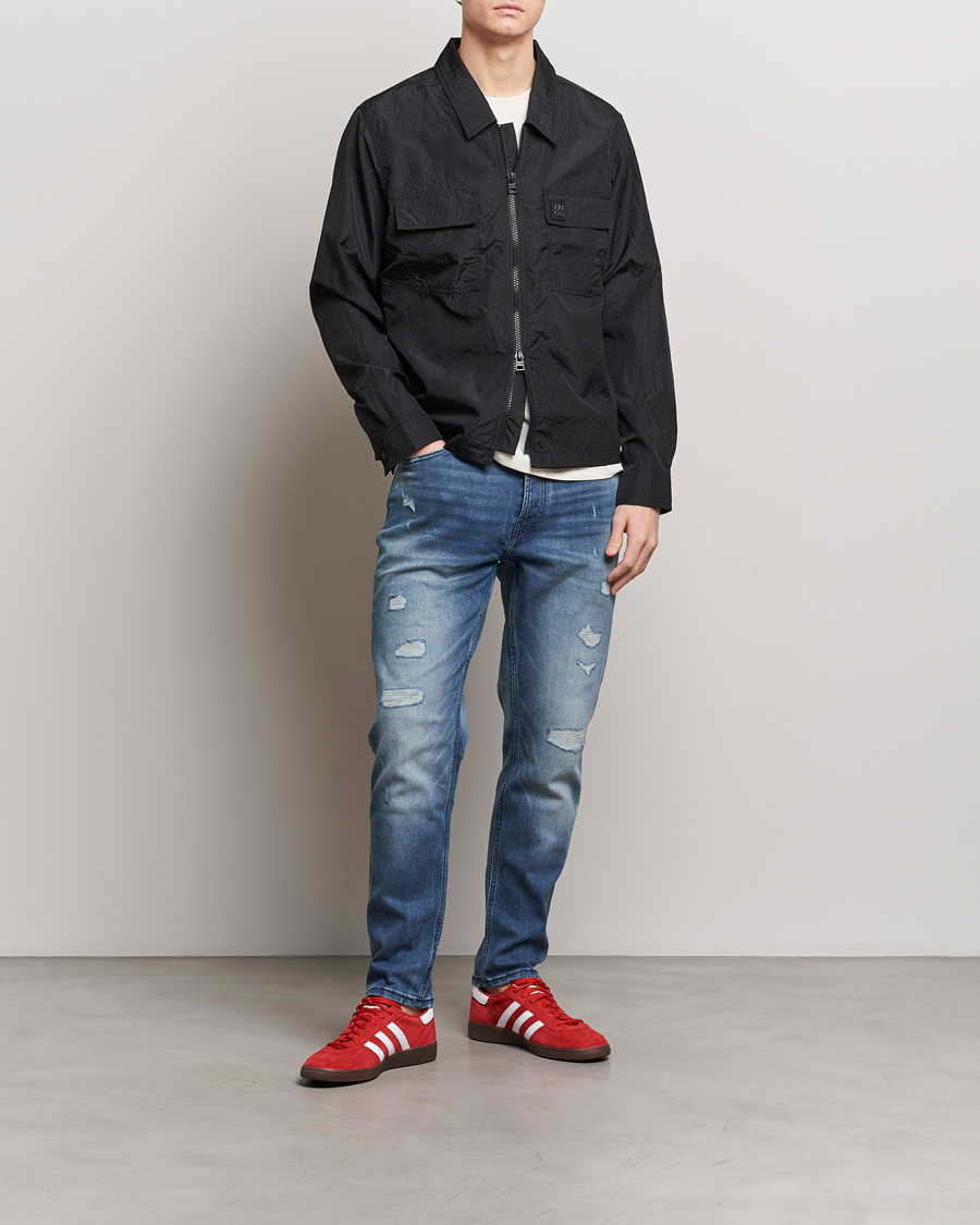 Homme | Chemises | HUGO | Emalo Full-Zip Overshirt Black
