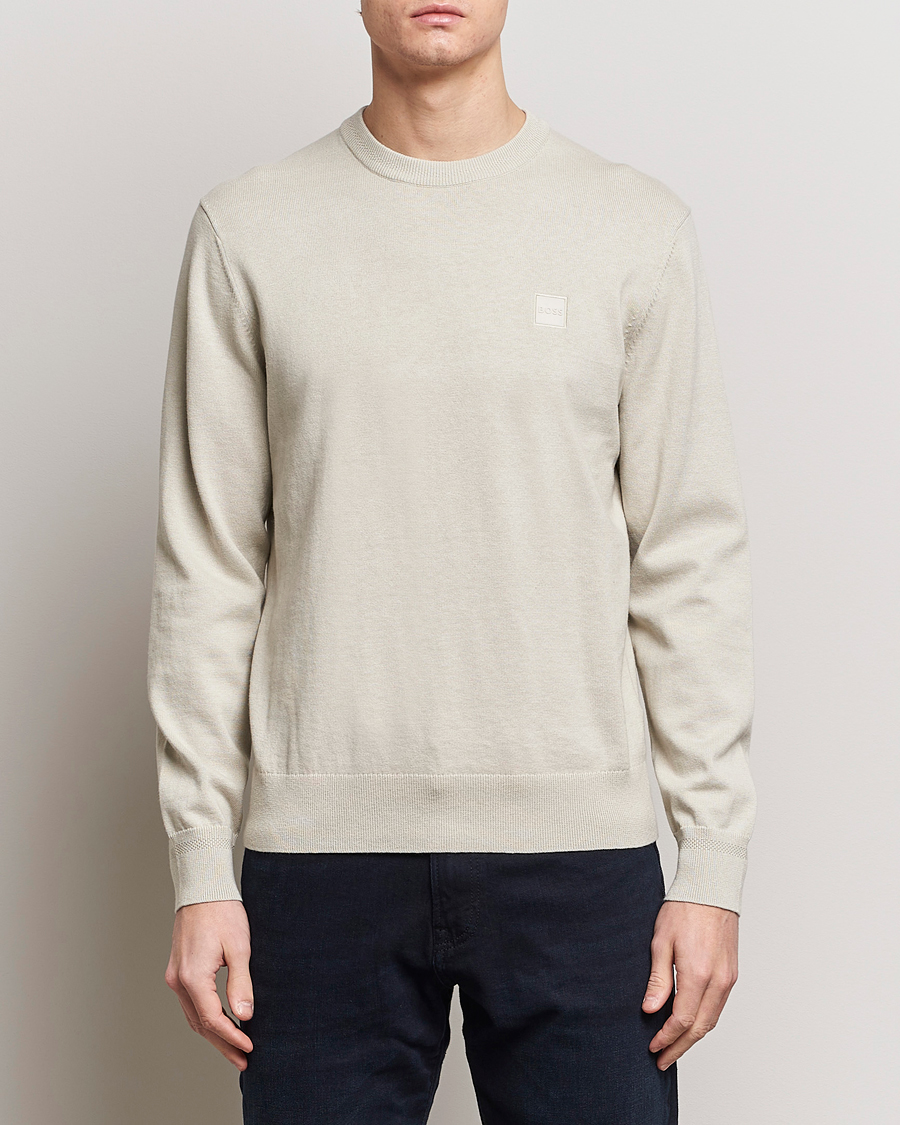 Homme | Pulls Tricotés | BOSS ORANGE | Kanovano Knitted Sweater Light Beige