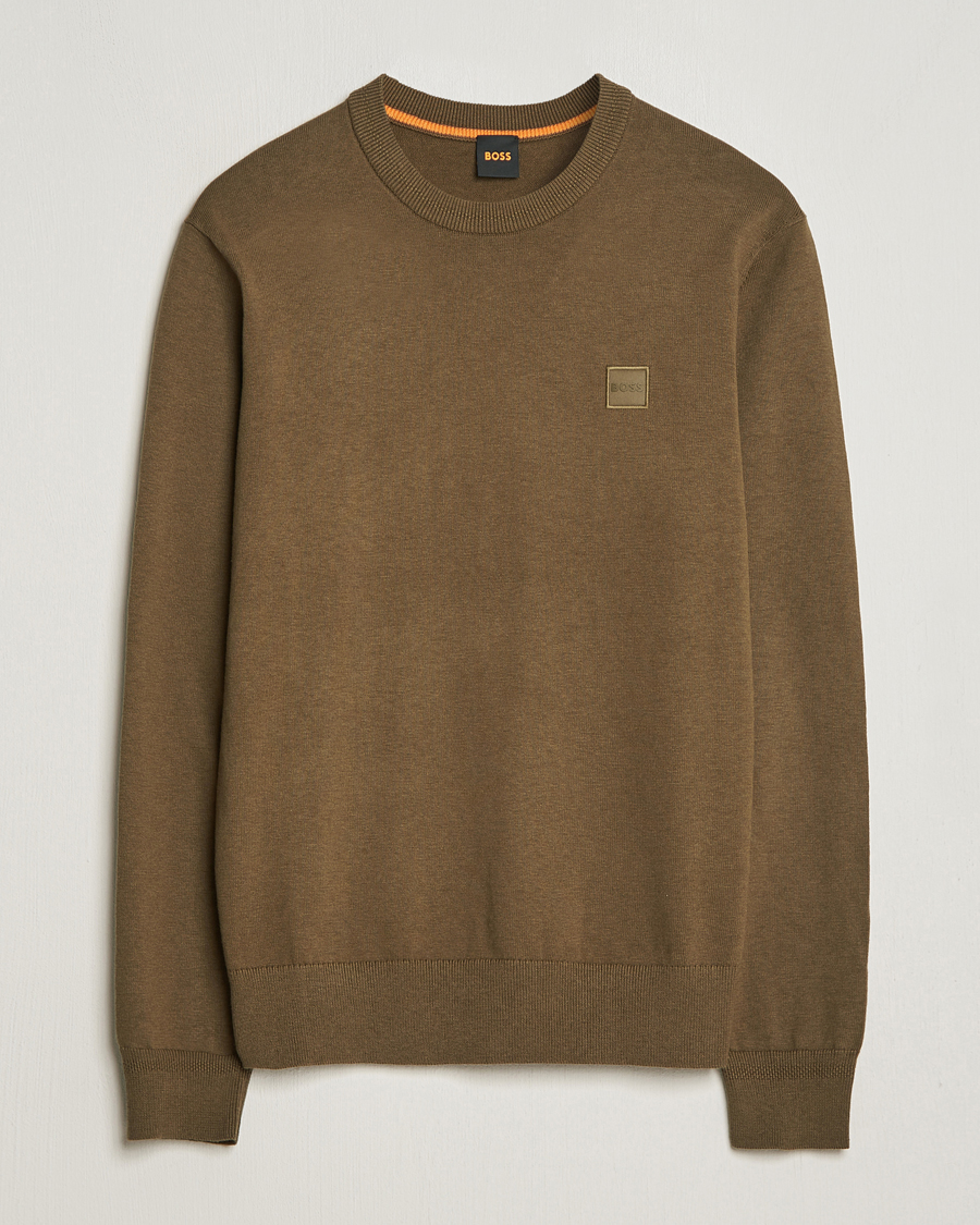 Homme | Pulls Et Tricots | BOSS ORANGE | Kanovano Knitted Sweater Open Green