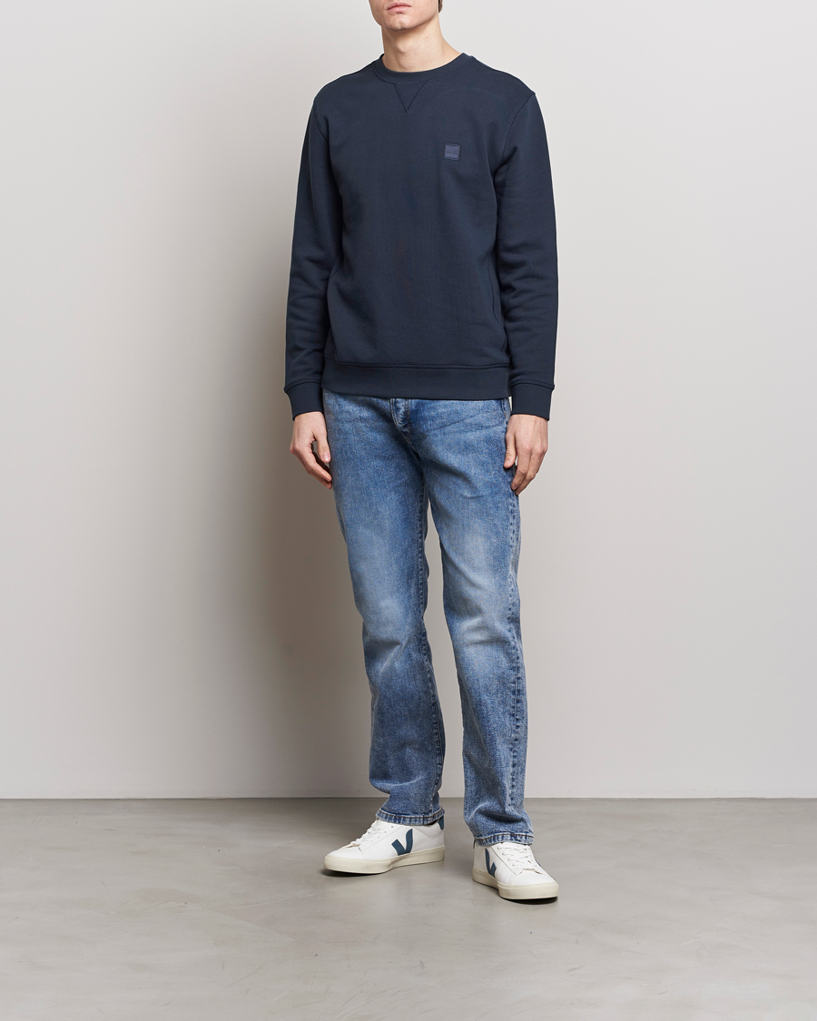 Homme | Pulls Et Tricots | BOSS ORANGE | Westart Logo Sweatshirt Dark Blue