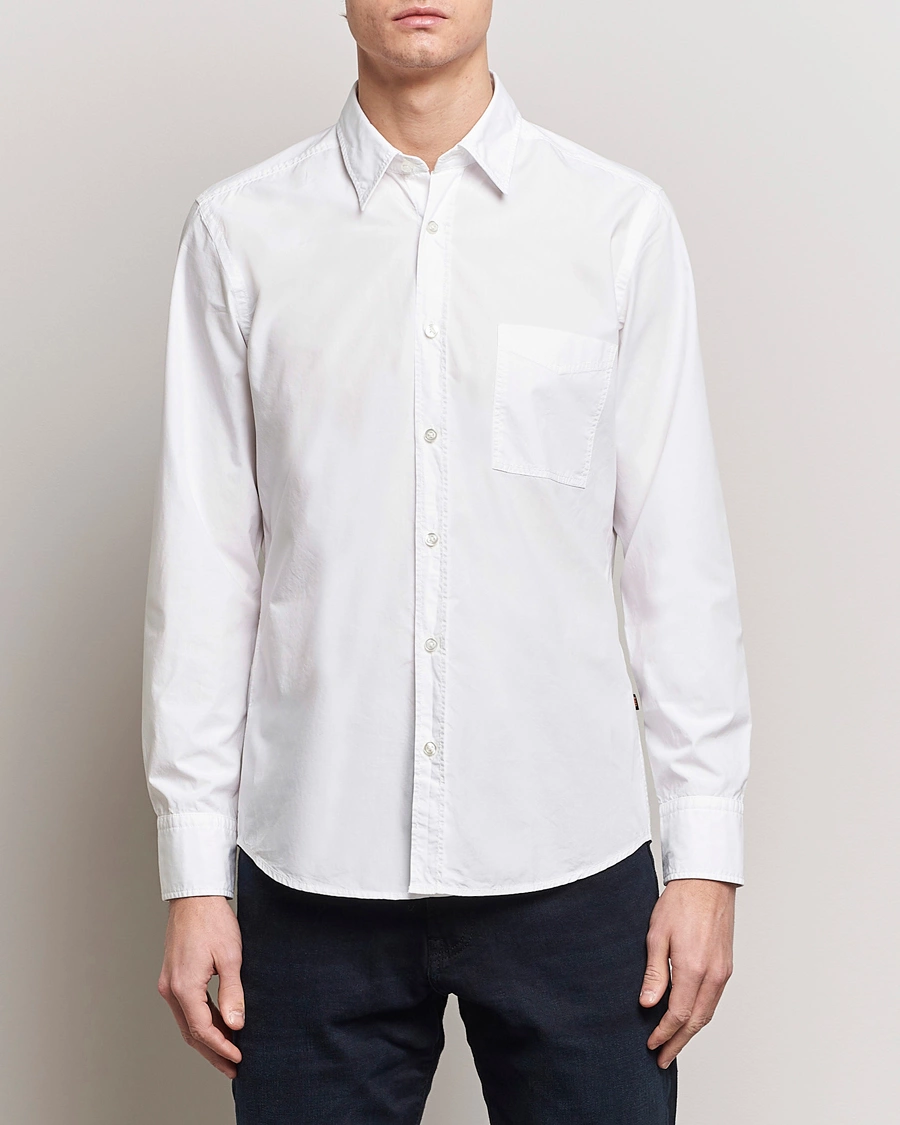 Homme |  | BOSS ORANGE | Relegant Cotton Pocket Shirt White