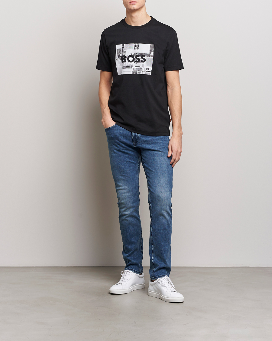 Homme | T-shirts | BOSS ORANGE | Heavy Logo T-Shirt Black