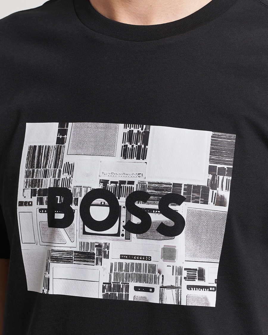 Homme | T-shirts | BOSS ORANGE | Heavy Logo T-Shirt Black