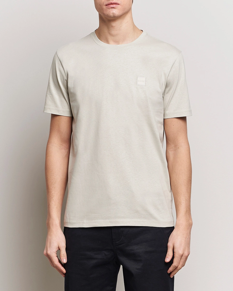 Homme | Vêtements | BOSS ORANGE | Tales Logo Crew Neck T-Shirt Light Beige