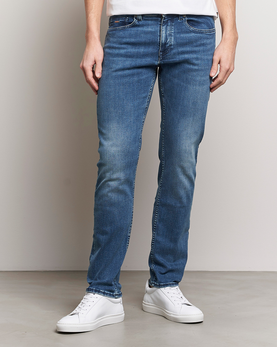 Homme | Jeans Bleus | BOSS ORANGE | Delaware Slim Fit Stretch Jeans Bright Blue