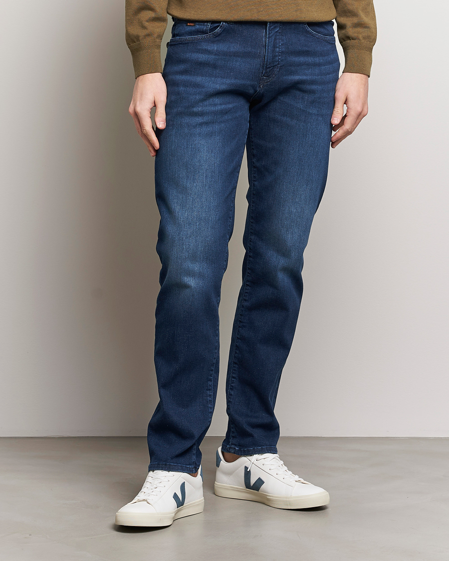 Homme | Jeans Bleus | BOSS ORANGE | Re.Maine Regular Fit Stretch Jeans Blue