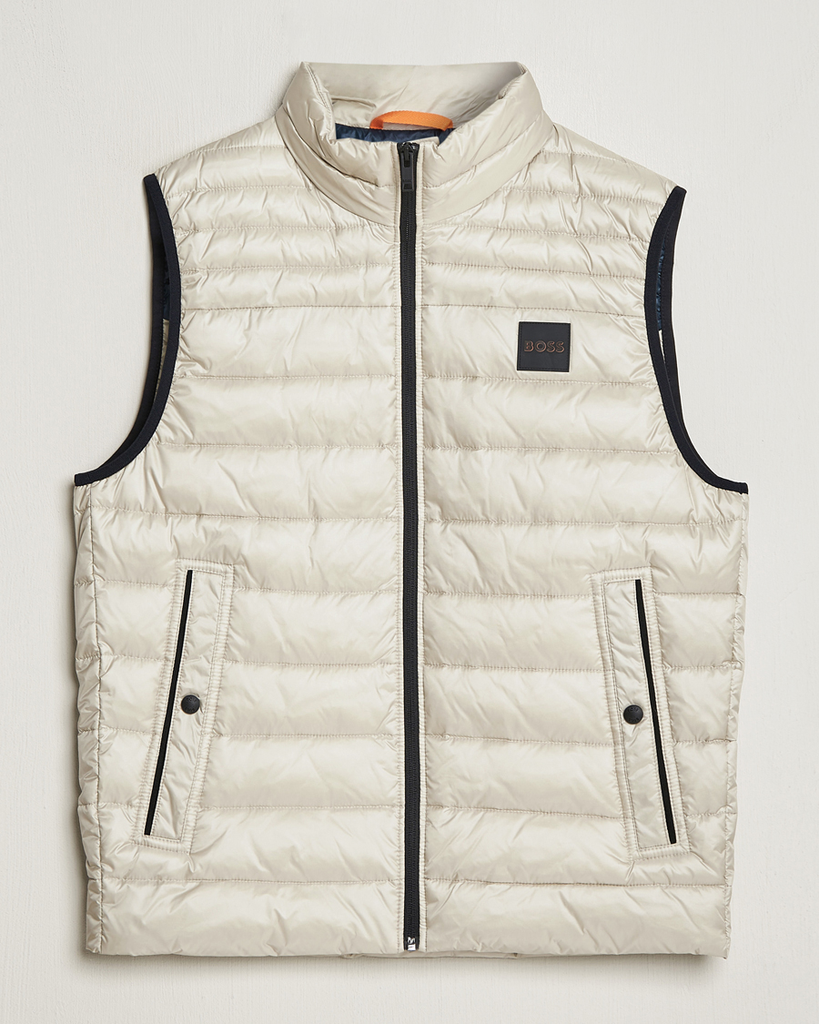 Homme | Manteaux Et Vestes | BOSS ORANGE | Odeno1 Down Vest Light Beige