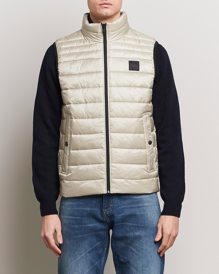 Homme | Manteaux Et Vestes | BOSS ORANGE | Odeno1 Down Vest Light Beige