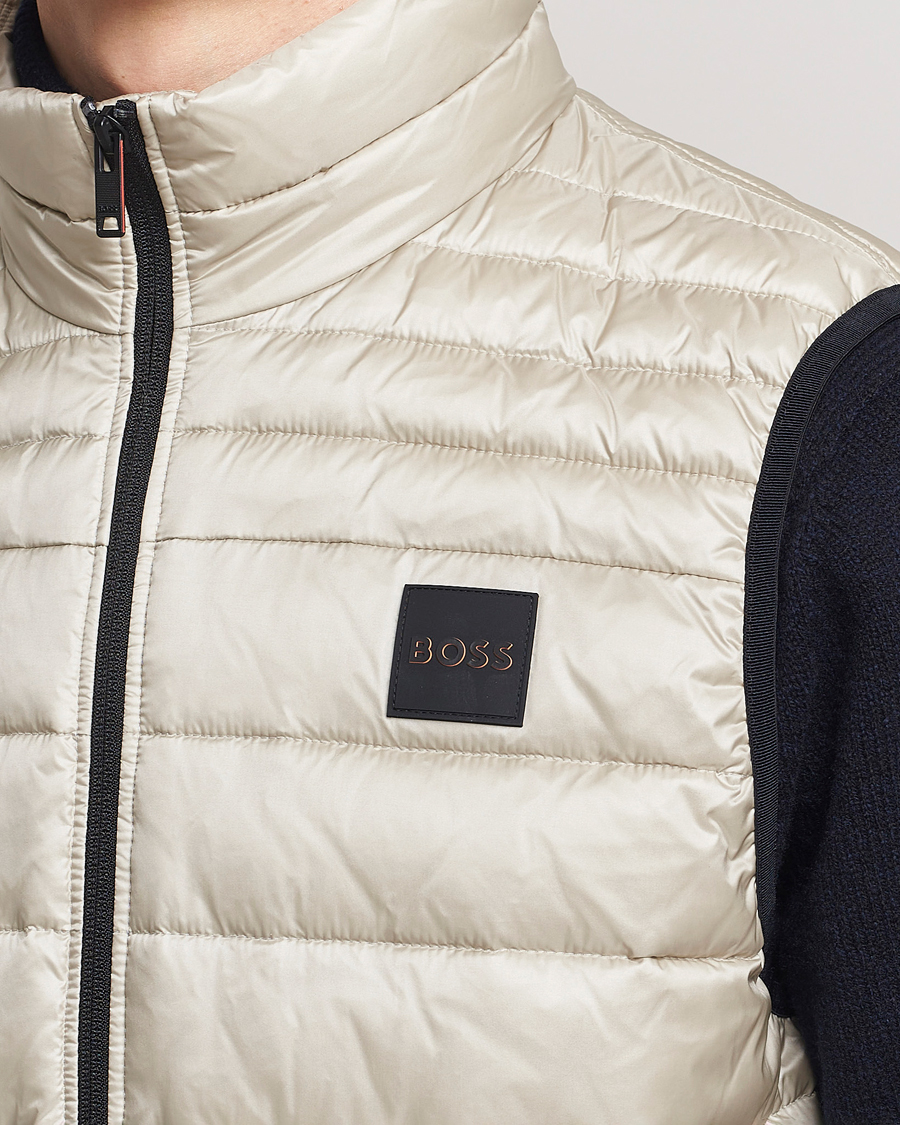 Homme | Manteaux Et Vestes | BOSS ORANGE | Odeno1 Down Vest Light Beige