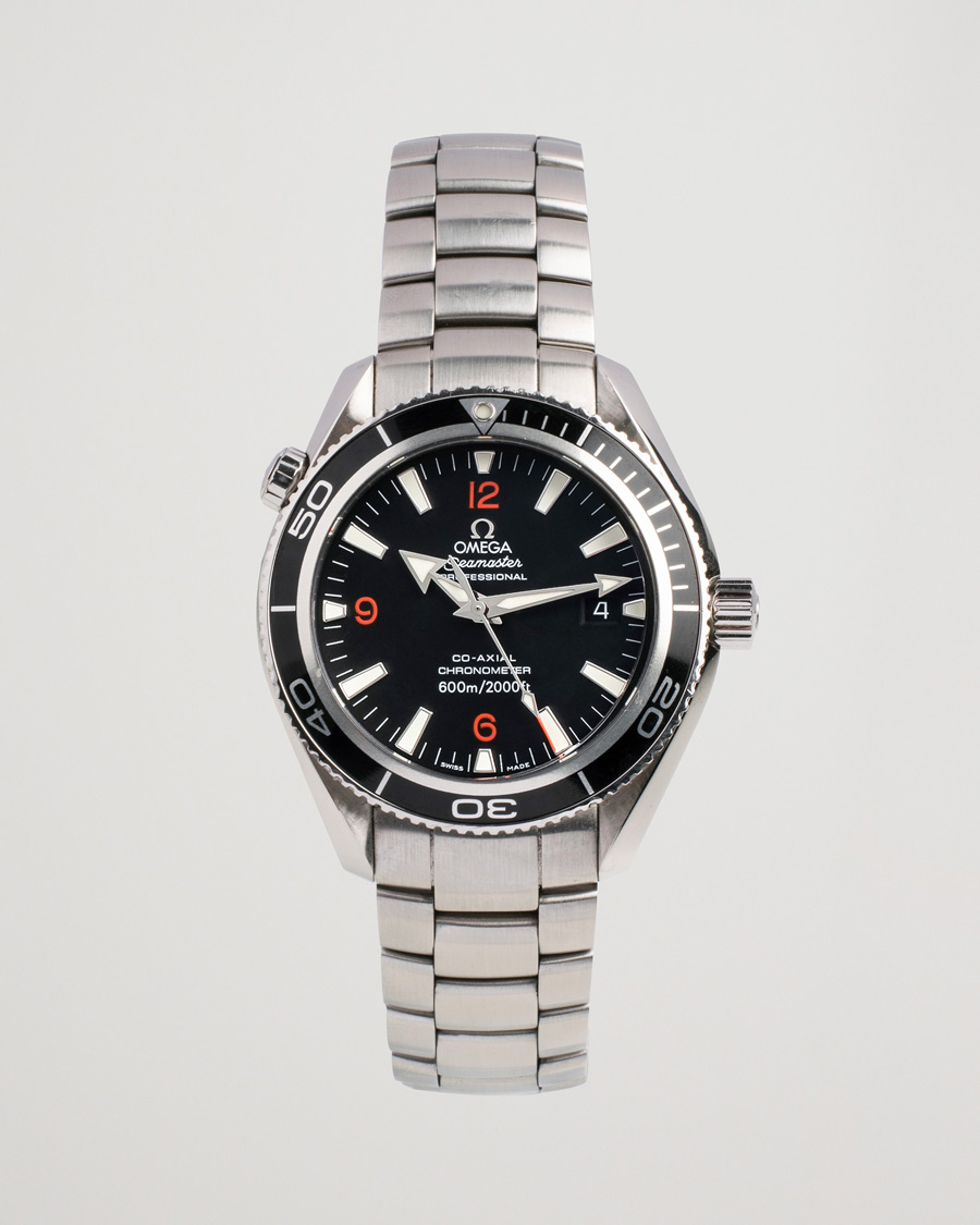 Homme | Omega Pre-Owned Seamaster Planet Ocean 2201.51.00 Steel Black Silver | Omega Pre-Owned | Seamaster Planet Ocean 2201.51.00 Steel Black Silver
