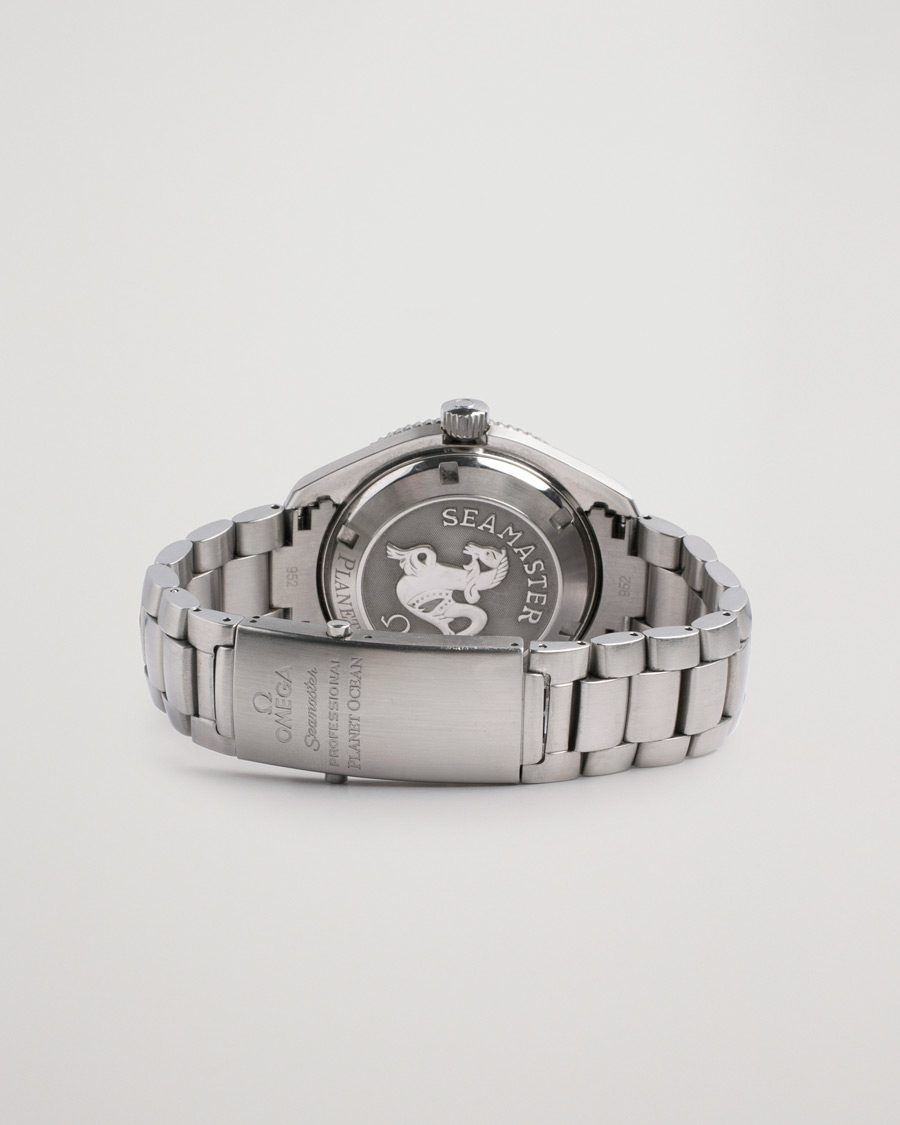 Homme | Omega Pre-Owned Seamaster Planet Ocean 2201.51.00 Steel Black Silver | Omega Pre-Owned | Seamaster Planet Ocean 2201.51.00 Steel Black Silver