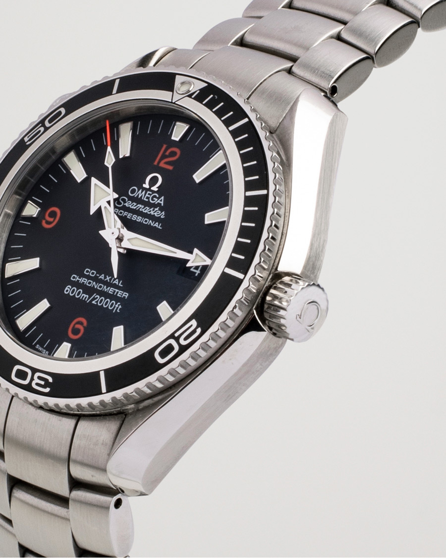 Homme | Omega Pre-Owned Seamaster Planet Ocean 2201.51.00 Steel Black Silver | Omega Pre-Owned | Seamaster Planet Ocean 2201.51.00 Steel Black Silver