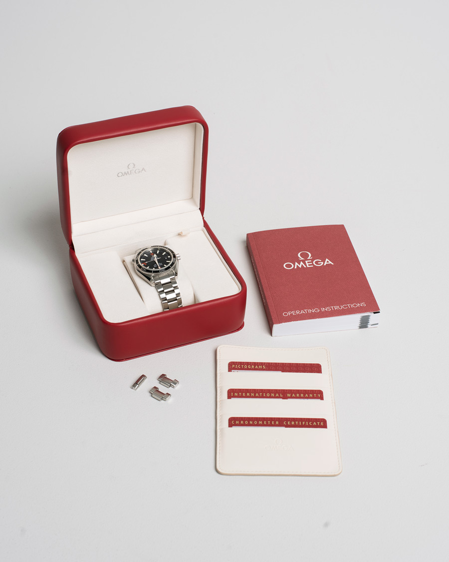 Homme | Omega Pre-Owned Seamaster Planet Ocean 2201.51.00 Steel Black Silver | Omega Pre-Owned | Seamaster Planet Ocean 2201.51.00 Steel Black Silver