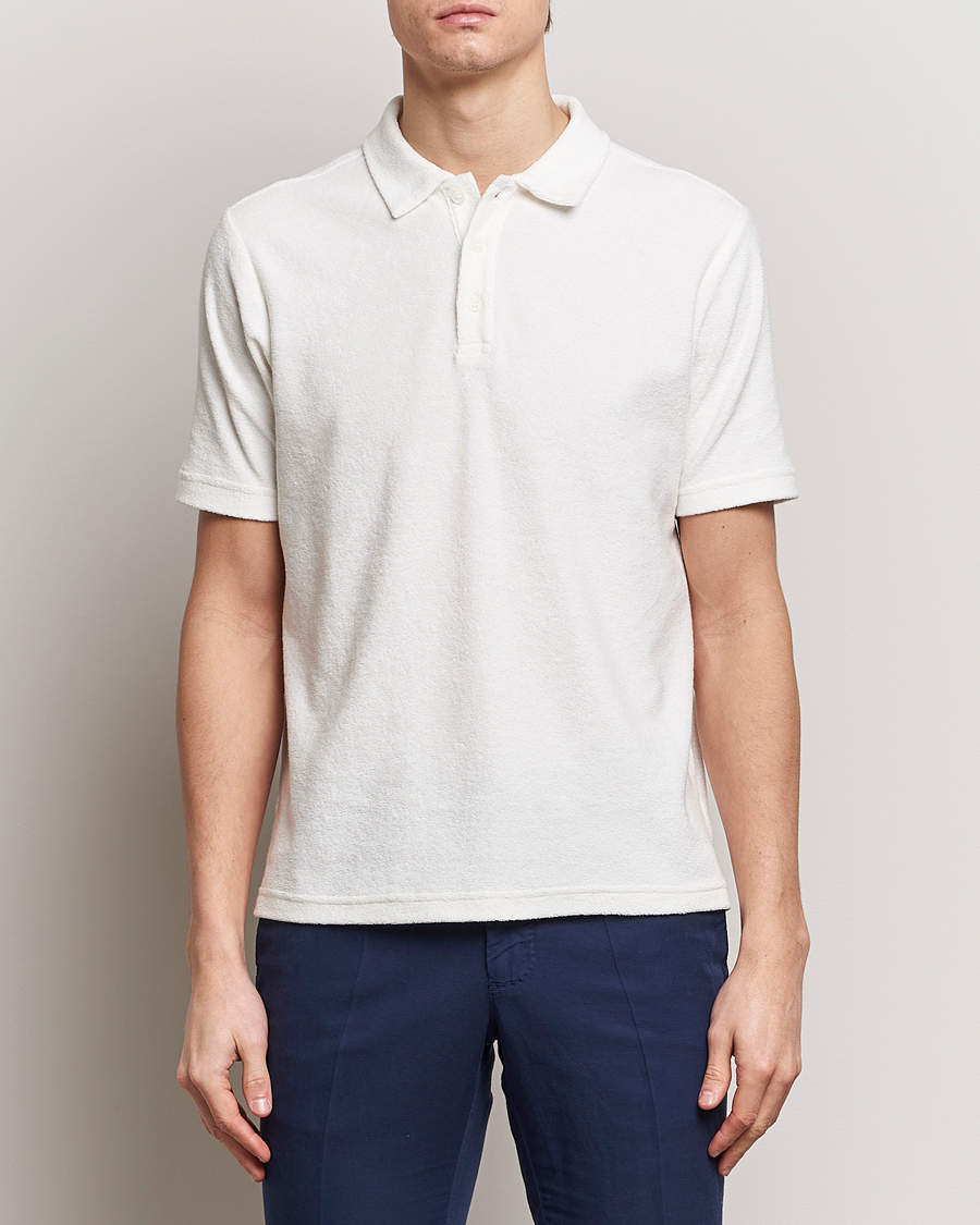 Homme | La Collection French Terry | Zanone | Terry Cotton Polo White