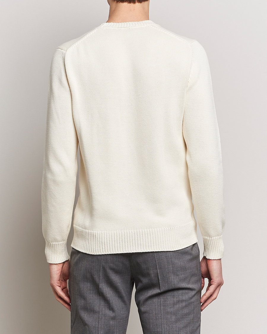 Homme | Pulls Et Tricots | Zanone | Soft Cotton Crewneck Sweater Off White